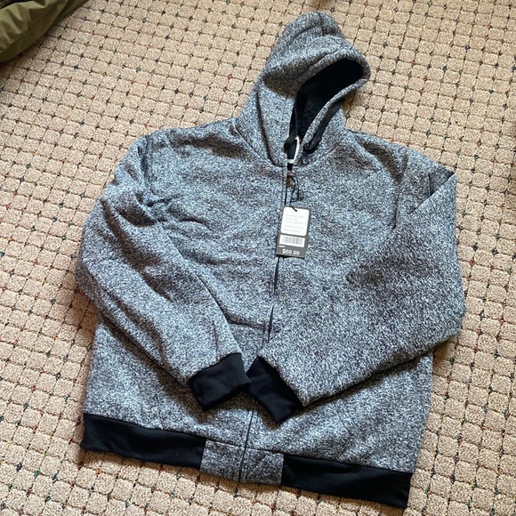 HAN TON Mens Size 2XL Winter/Spring Hoodie Sweatshirt Coat Jacket Warm Outwear - Picture 8 of 8